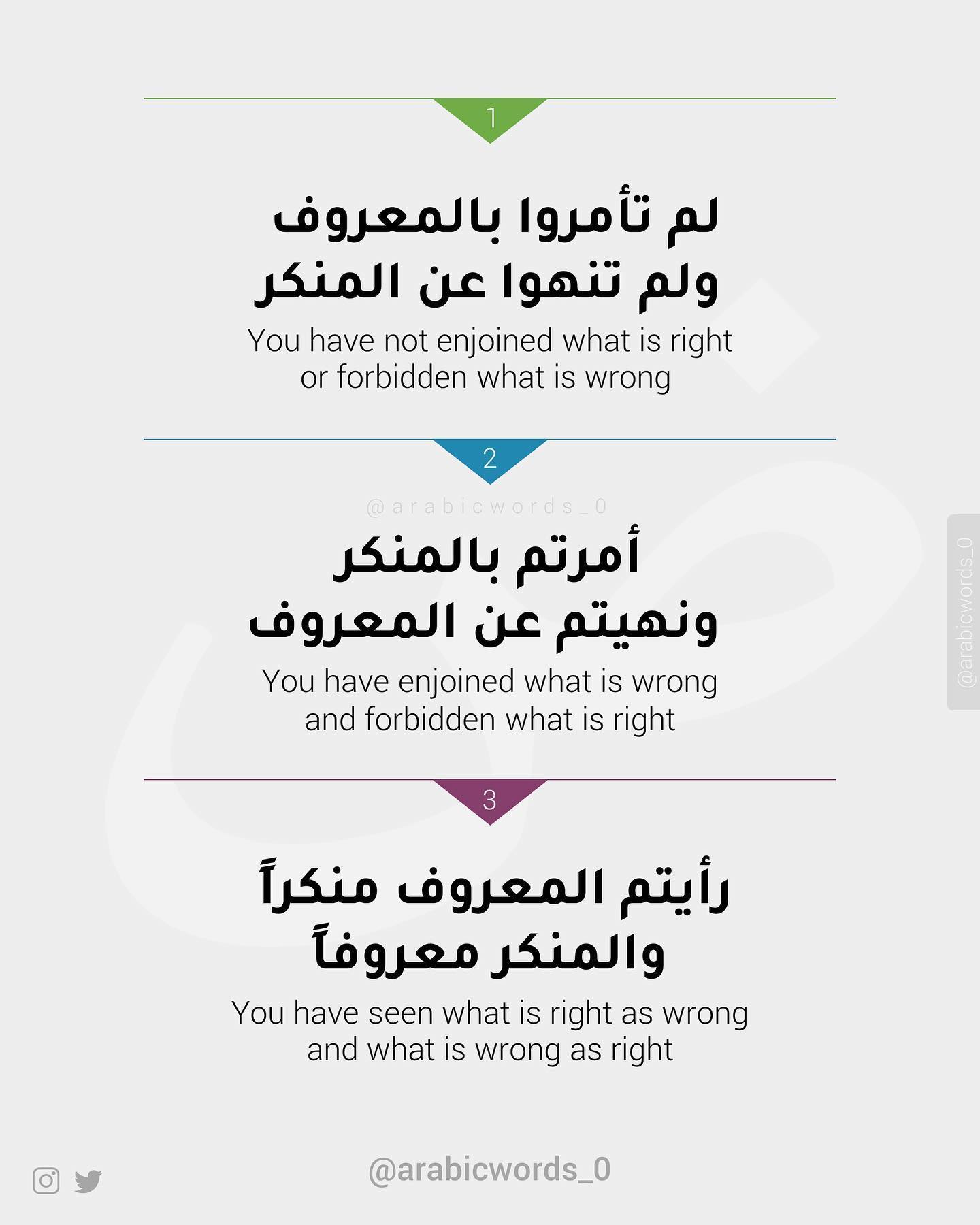 You have not enjoined what is right or forbidden what is wrong
