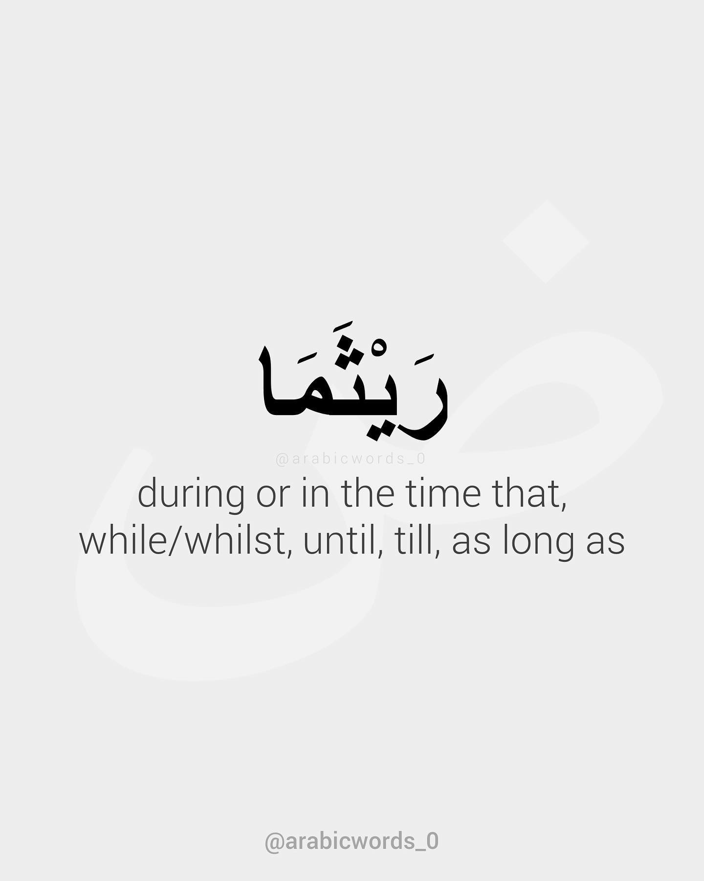 during or in the time that,  while/whilst, until, till, as long as