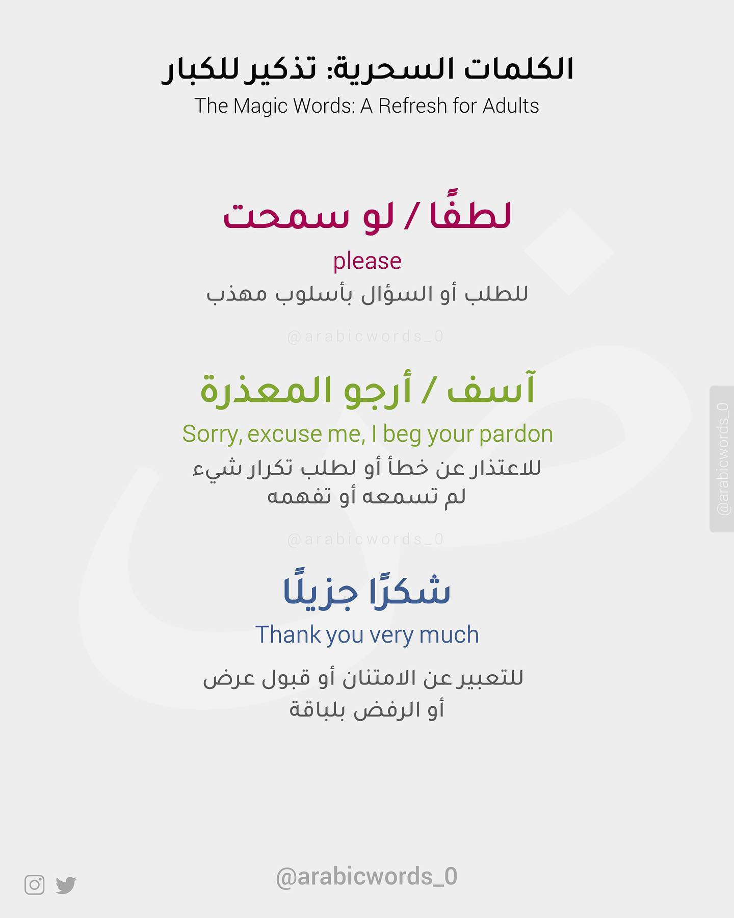 The Magic Words: A Refresh for Adults