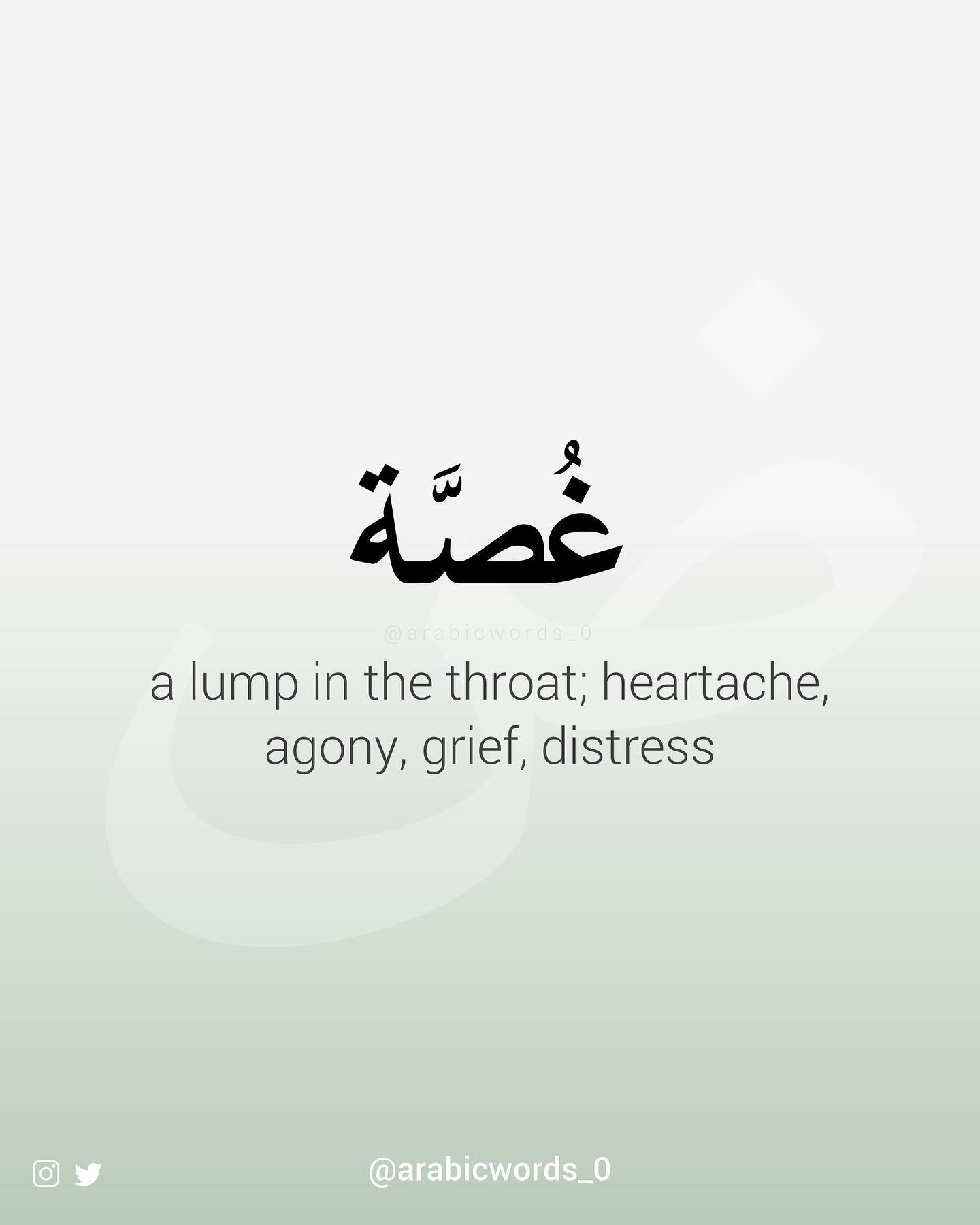 a lump in the throat; heartache, agony, grief, distress