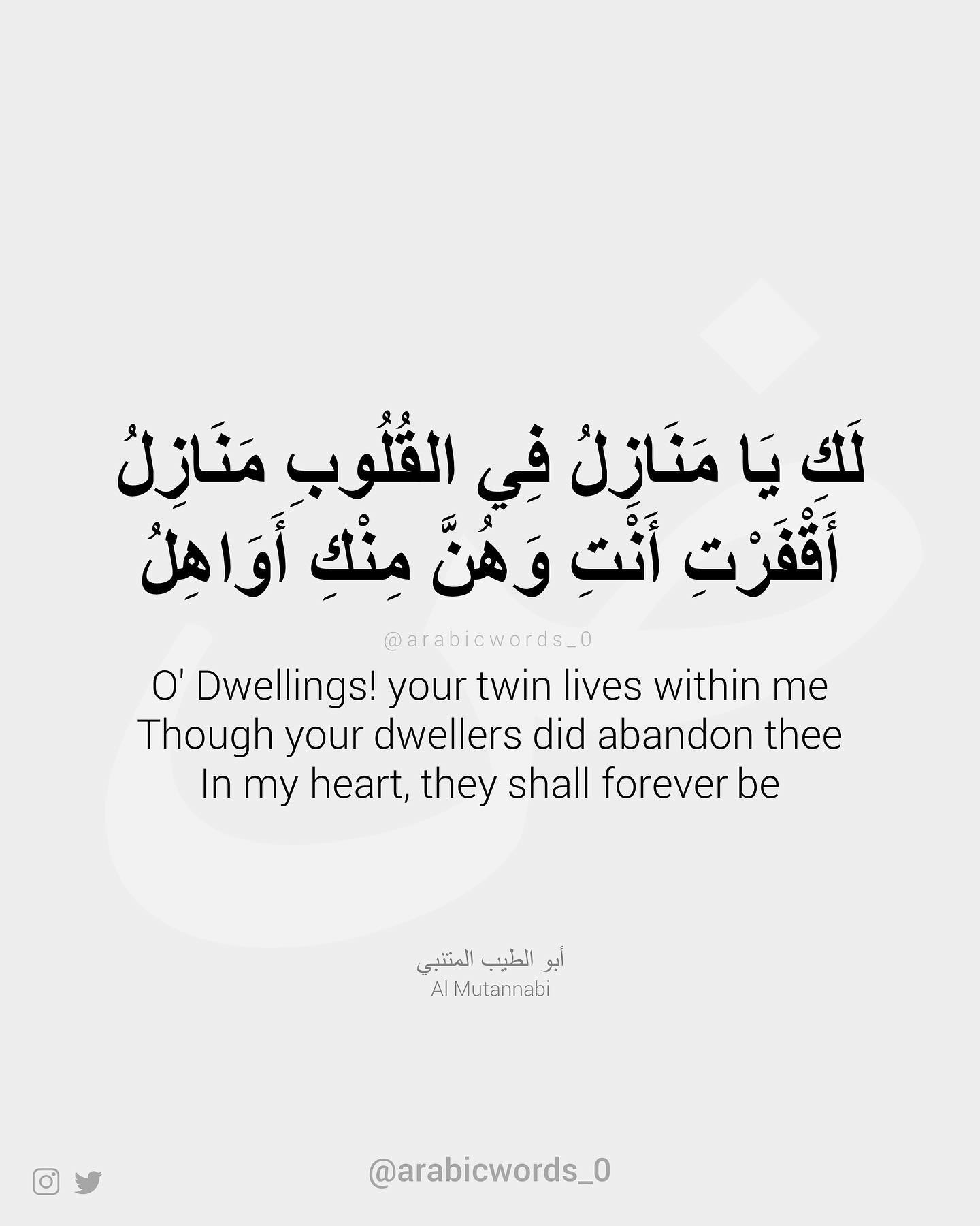 O’ Dwellings! your twin lives within me Though your dwellers did abandon thee In my heart, they shall forever be