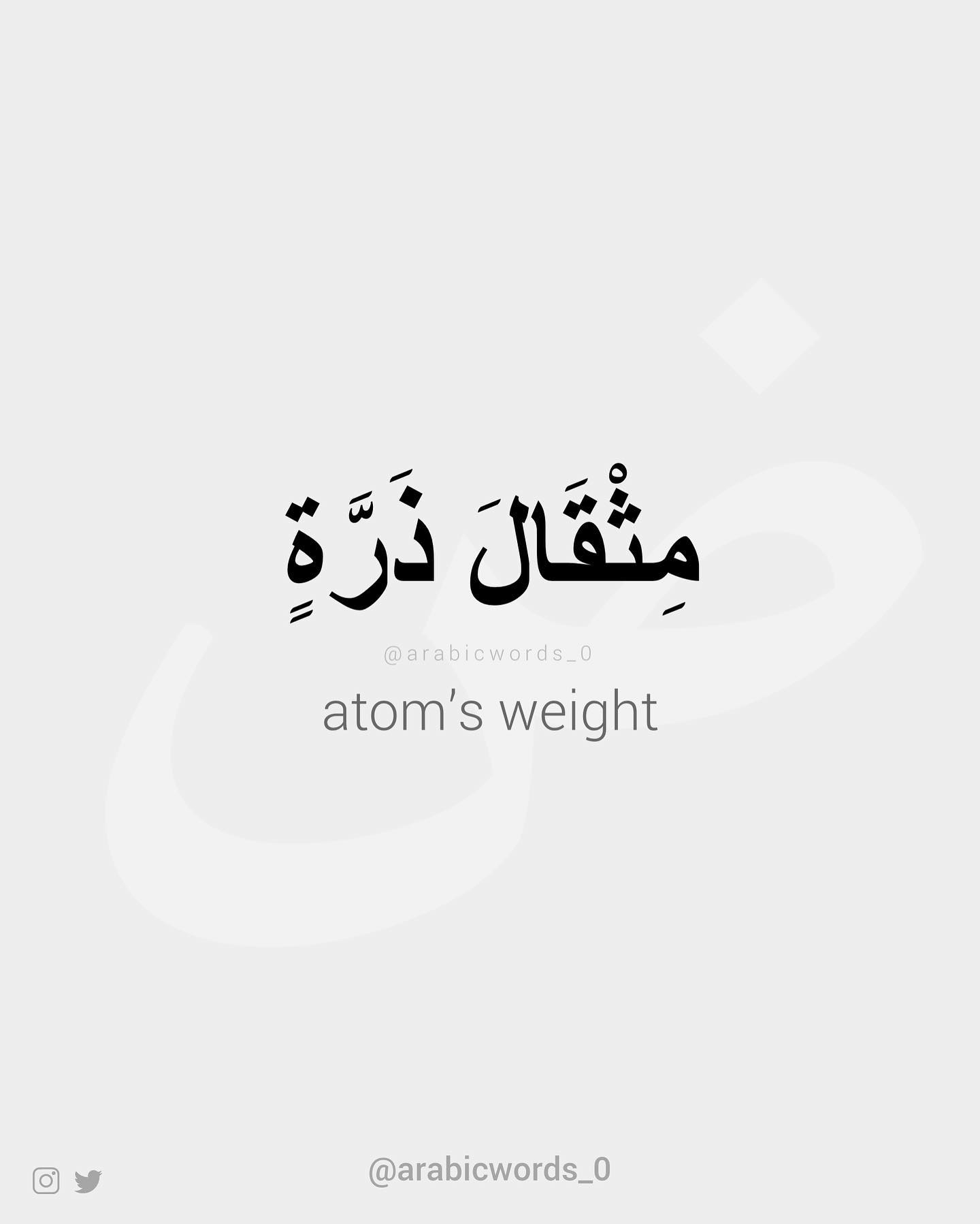 atom’s weight