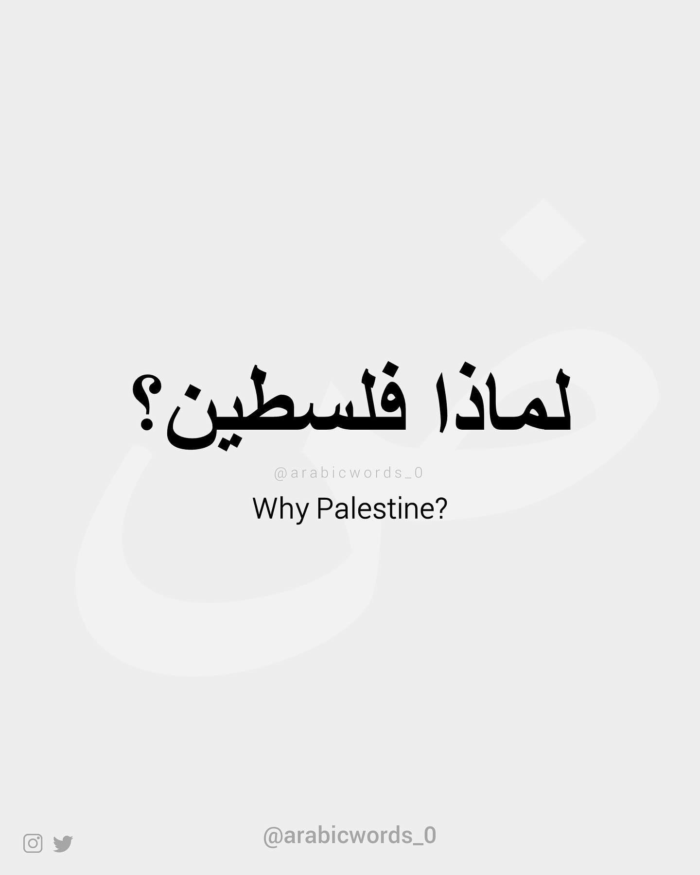 Why Palestine?