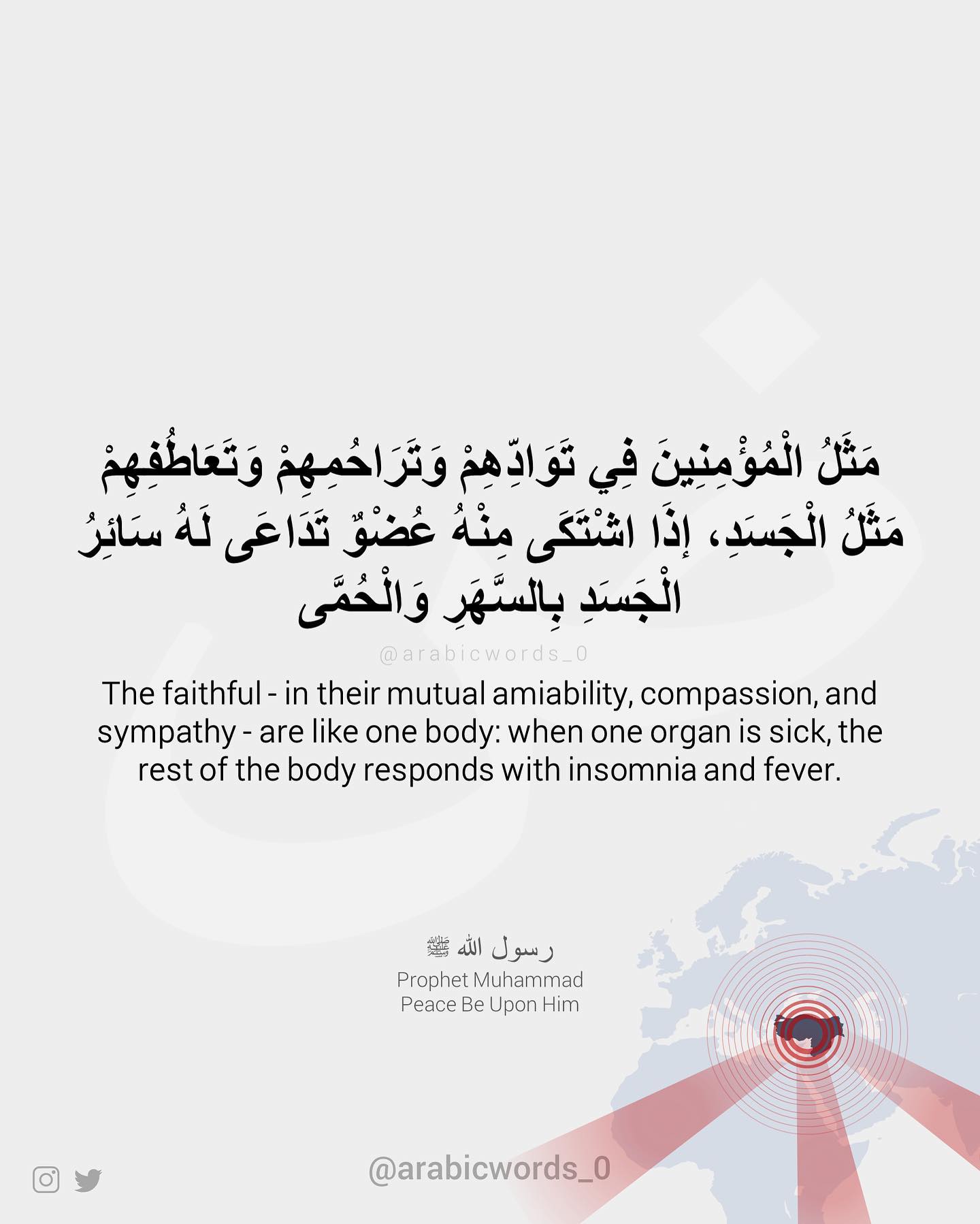 The faithful – in their mutual amiability, compassion, and sympathy – are like one body: