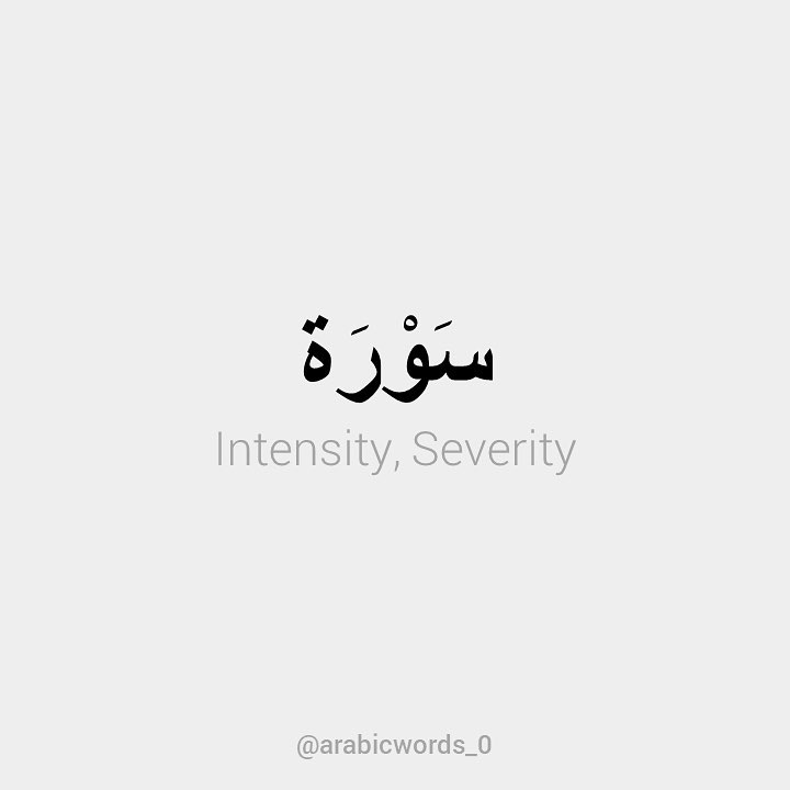 Intensity, severity