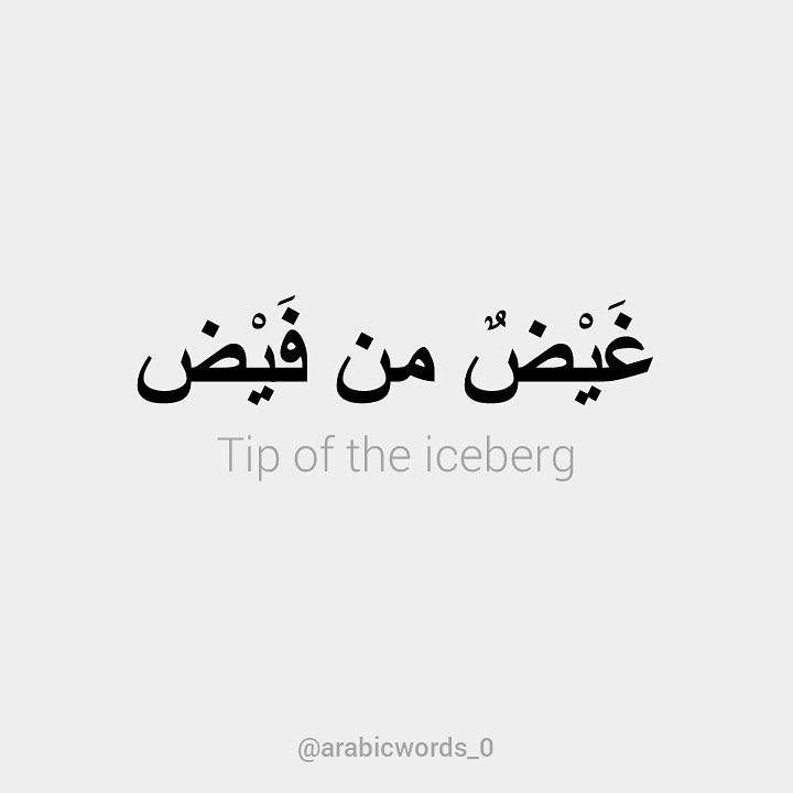 Tip of the iceberg