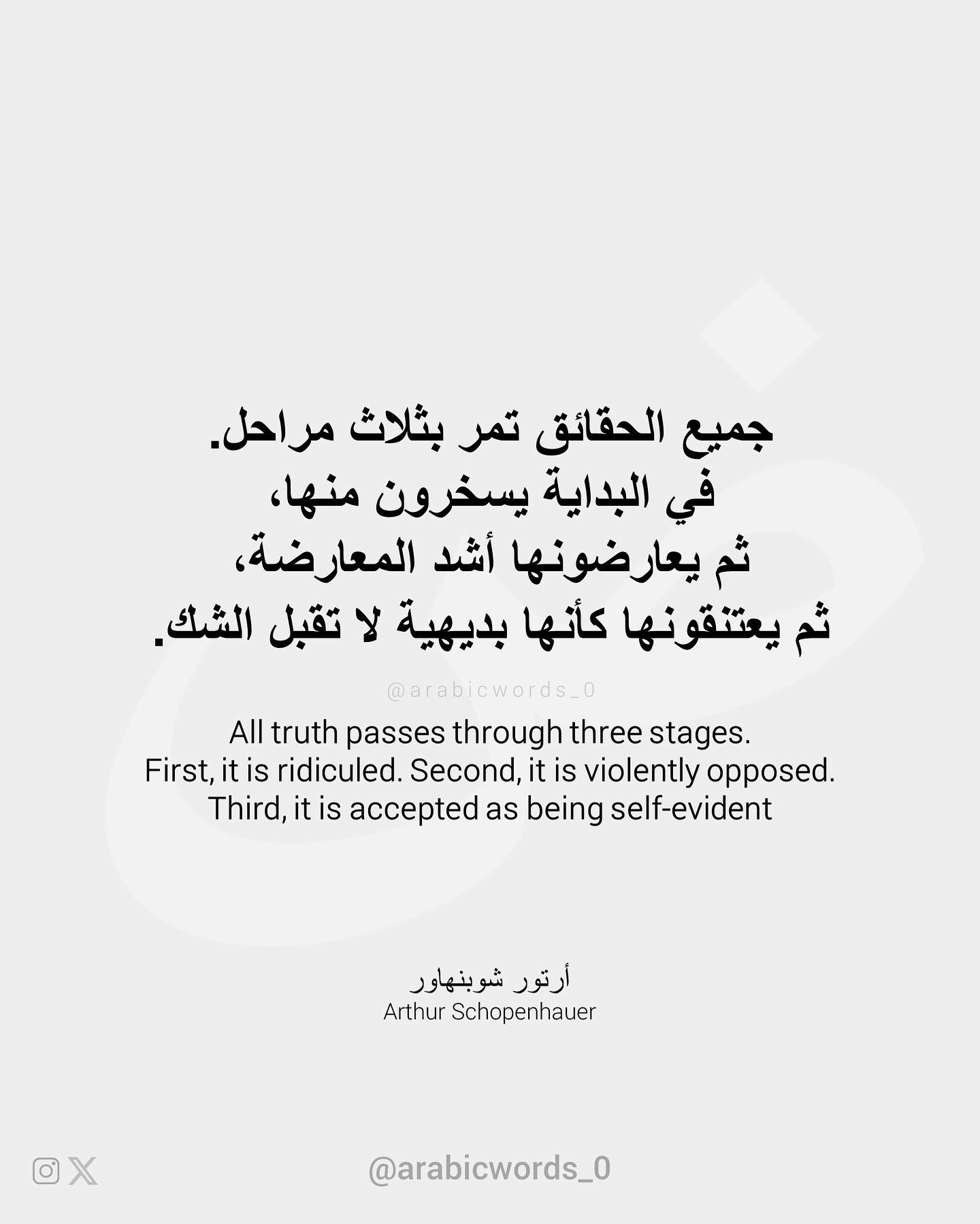 All truth passes through three stages.