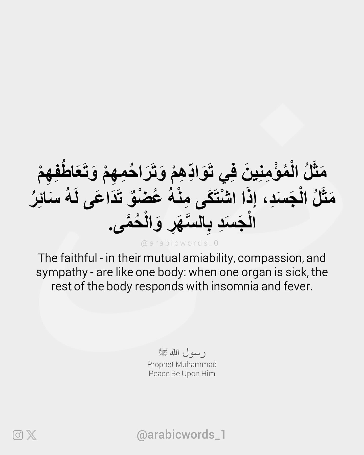 The faithful – in their mutual amiability, compassion, and sympathy
