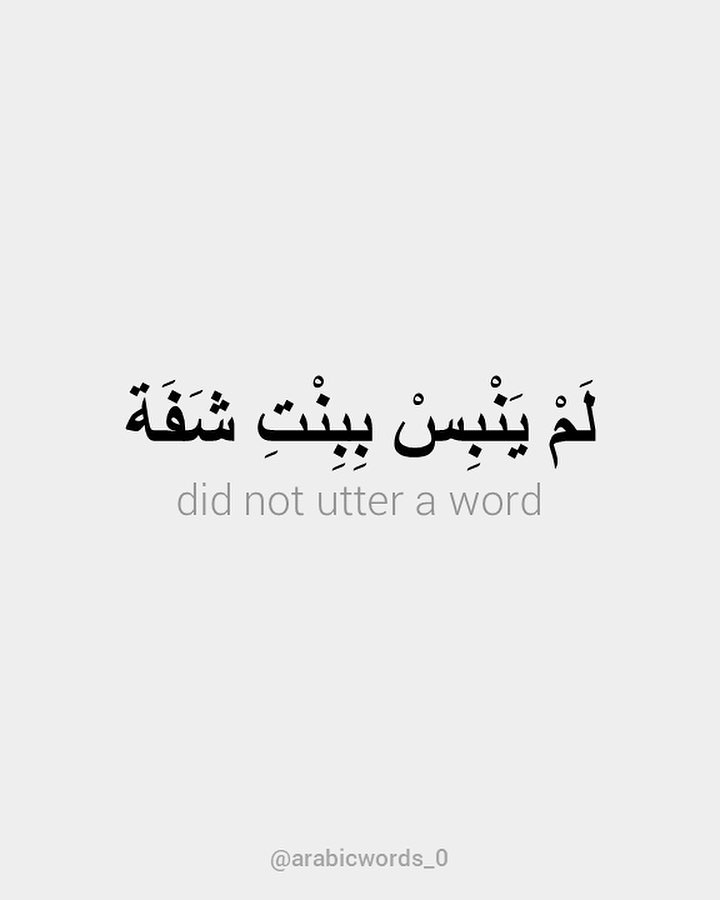 did not utter a word