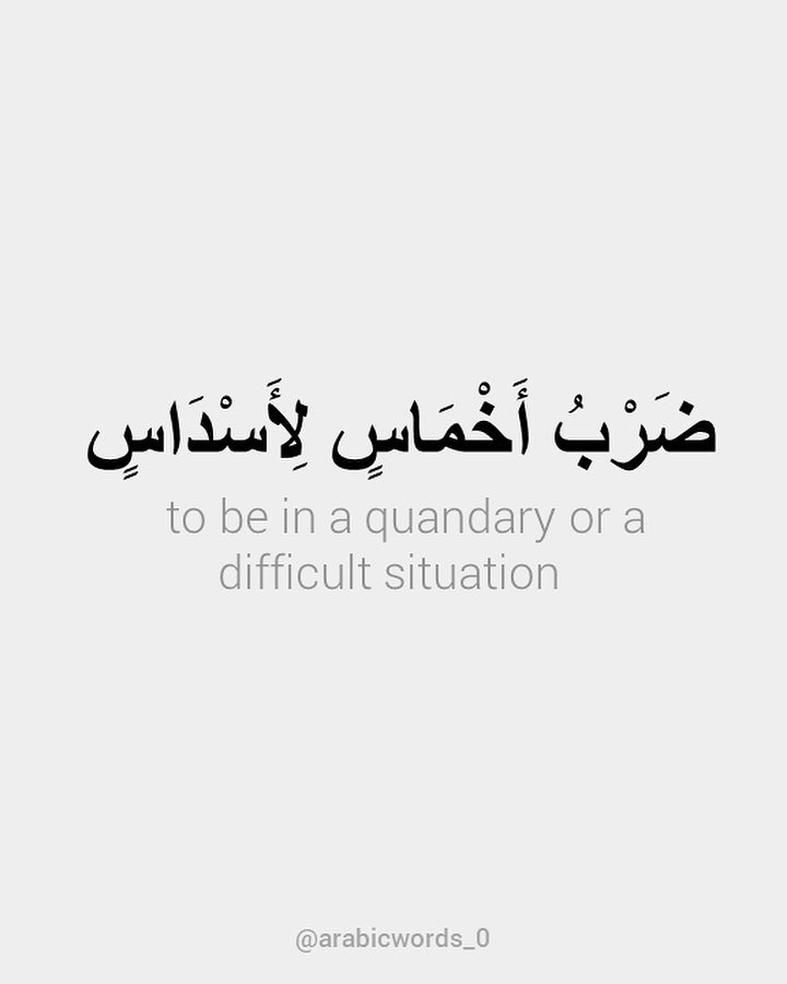 to be in a quandary or a difficult situation