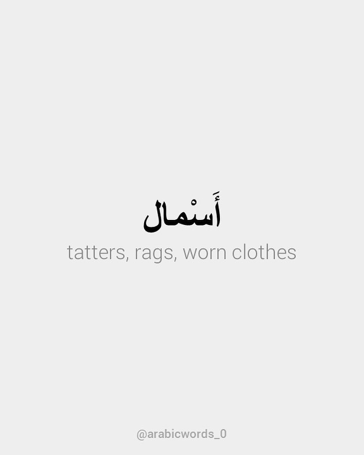 tatters, rags, worn clothes