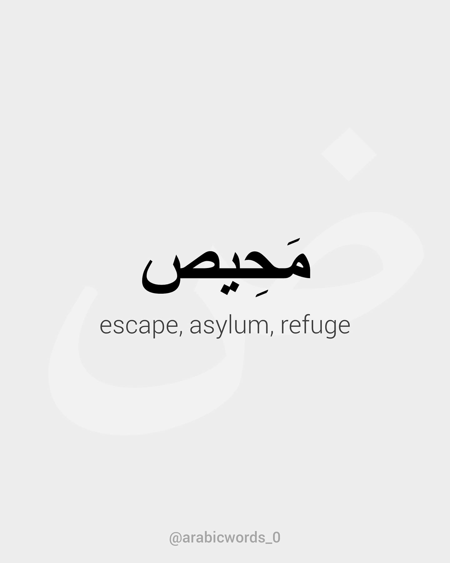 escape, asylum, refuge